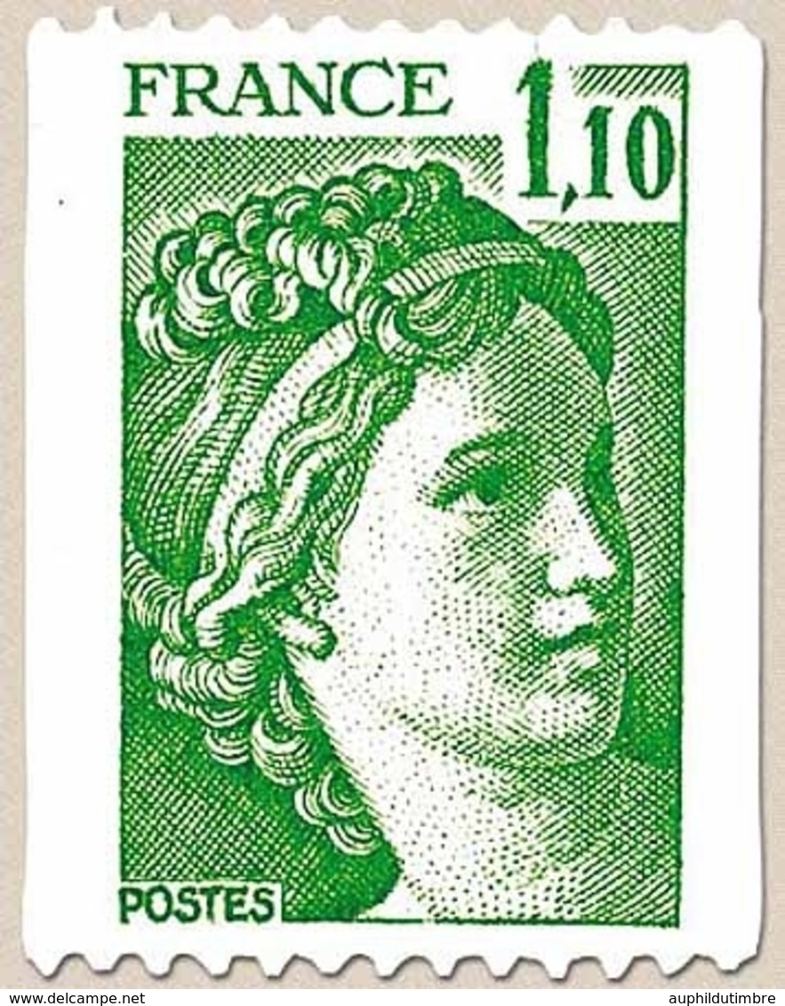 Type Sabine. 1f.10 Vert Y2062 - Ungebraucht