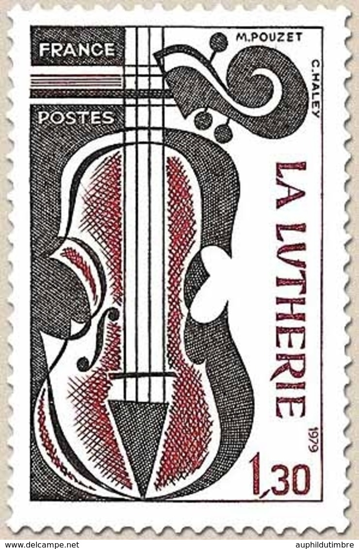 Métiers D'Art. La Lutherie 1f.30 Brun-rouge Et Sépia Y2072 - Unused Stamps