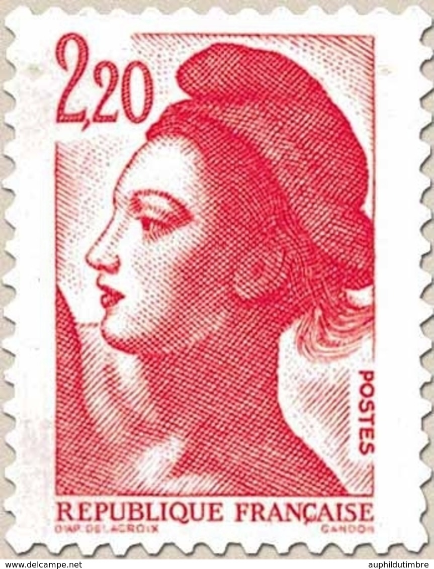 Type Liberté De Delacroix. 2f.20 Rouge Y2376 - Unused Stamps