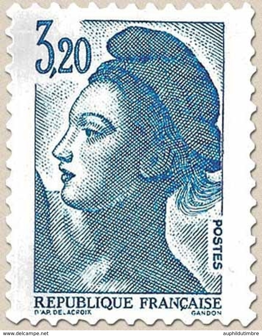 Type Liberté De Delacroix. 3f.20 Bleu Y2377 - Unused Stamps