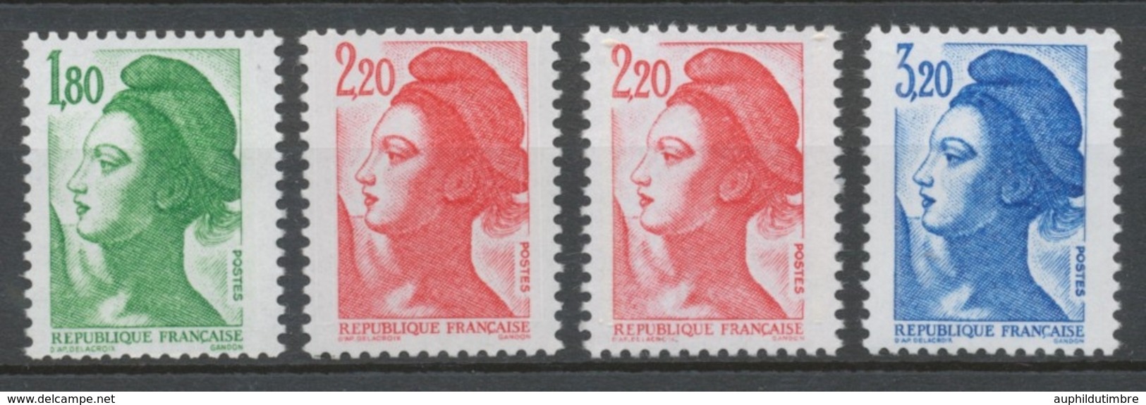 Série Type Liberté De Delacroix. 3 Valeurs Y2377S - Unused Stamps