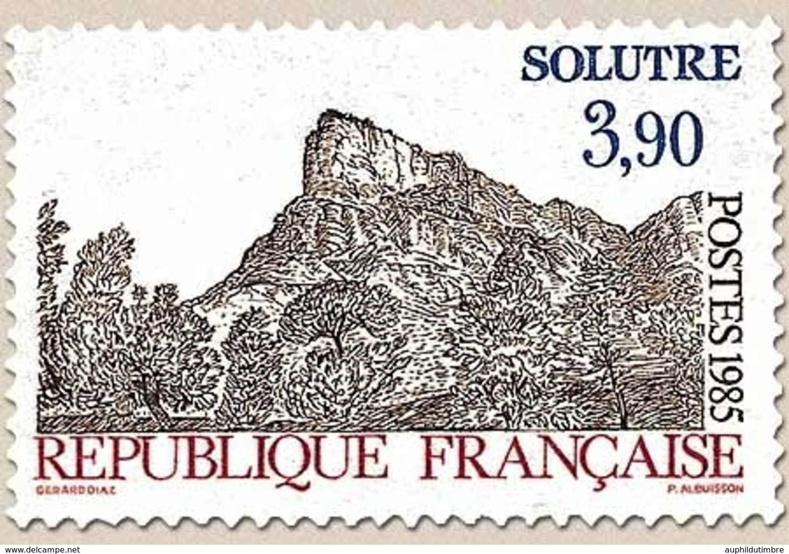 Série Touristique. Solutré. 3f.90 Brun, Bleu Et Rouge Y2388 - Unused Stamps