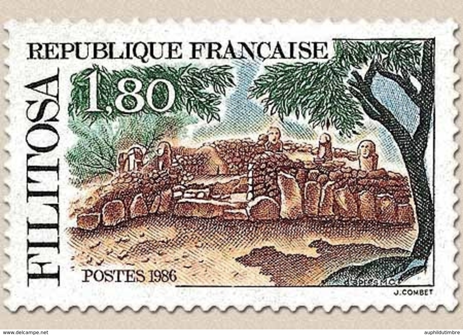 Série Touristique. Monument Mégalithique De Filitosa (Corse Du Sud). 1f.80 Multicolore Y2401 - Unused Stamps