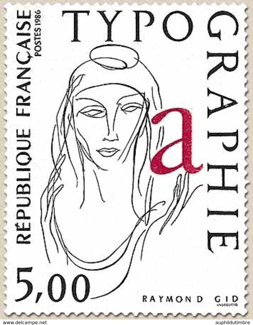 La  Figure Allégorique 5f. Noir Et Rouge Y2407 - Unused Stamps