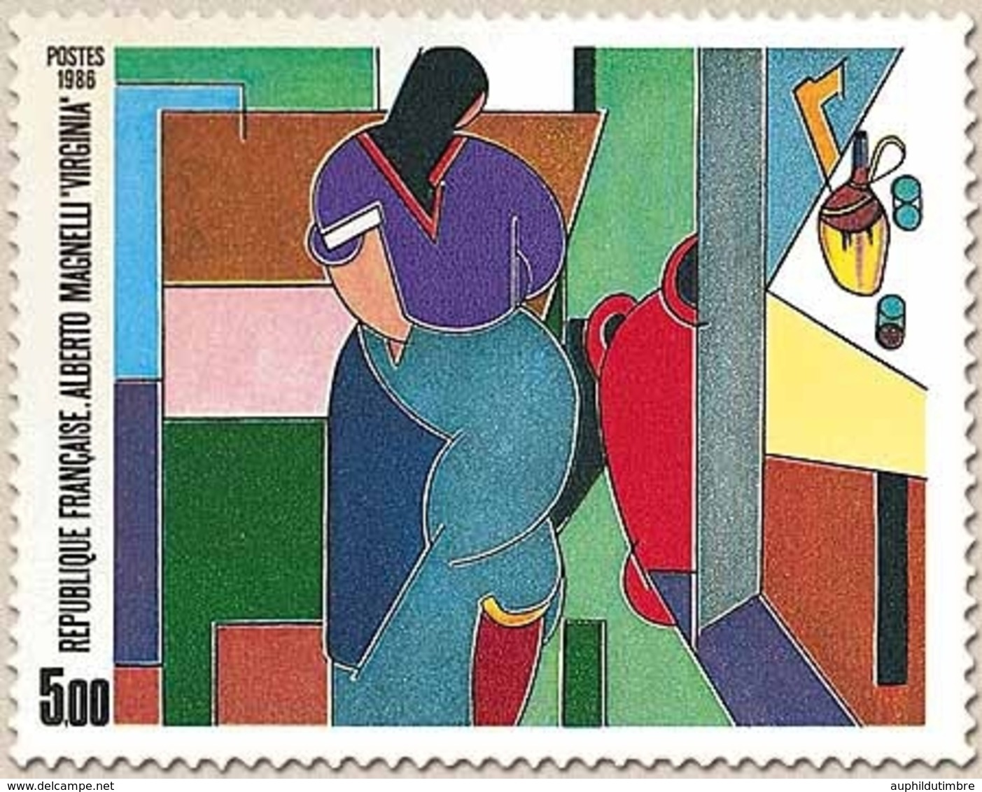 Série Artistique. Virginia, D'Alberto Magnelli. 5f. Multicolore Y2414 - Unused Stamps