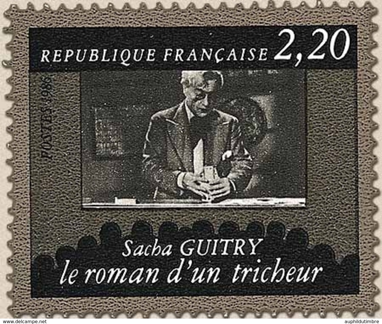 Cinquantenaire De La Cinémathèque Française. Sacha Guitry - Le Roman D'un Tricheur. 2f.20 Noir Et Gris Y2435 - Ongebruikt
