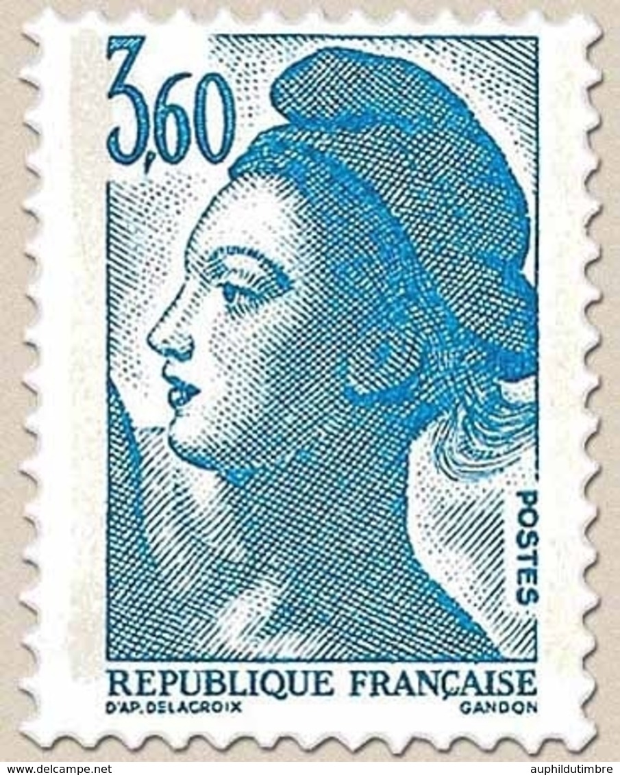 Type Liberté De Delacroix. 3f.60 Bleu Y2485 - Neufs