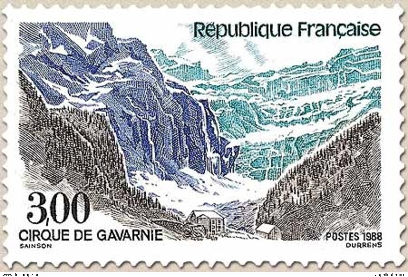 Série Touristique. Cirque De Gavarnie  3f. Violet, Vert Et Brun Y2547 - Ungebraucht