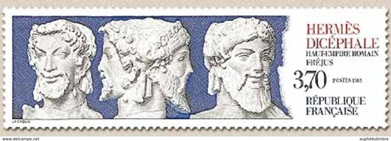 Série Touristique. Hermès Dicéphale (Haut Empire Romain) Fréjus  3f.70 Gris, Bleu Et Rouge Y2548 - Unused Stamps