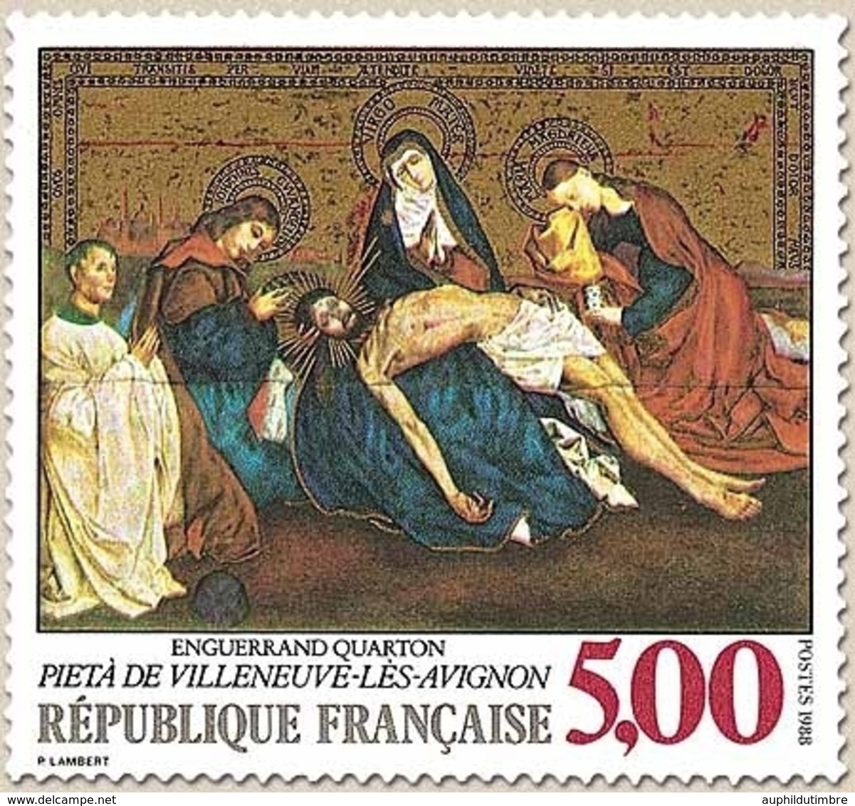 Série Artistique. 5f. Multicolore Et Or Pietà De Villeneuve-lès-Avignon, Par Enguerrand Quarton Y2558 - Unused Stamps