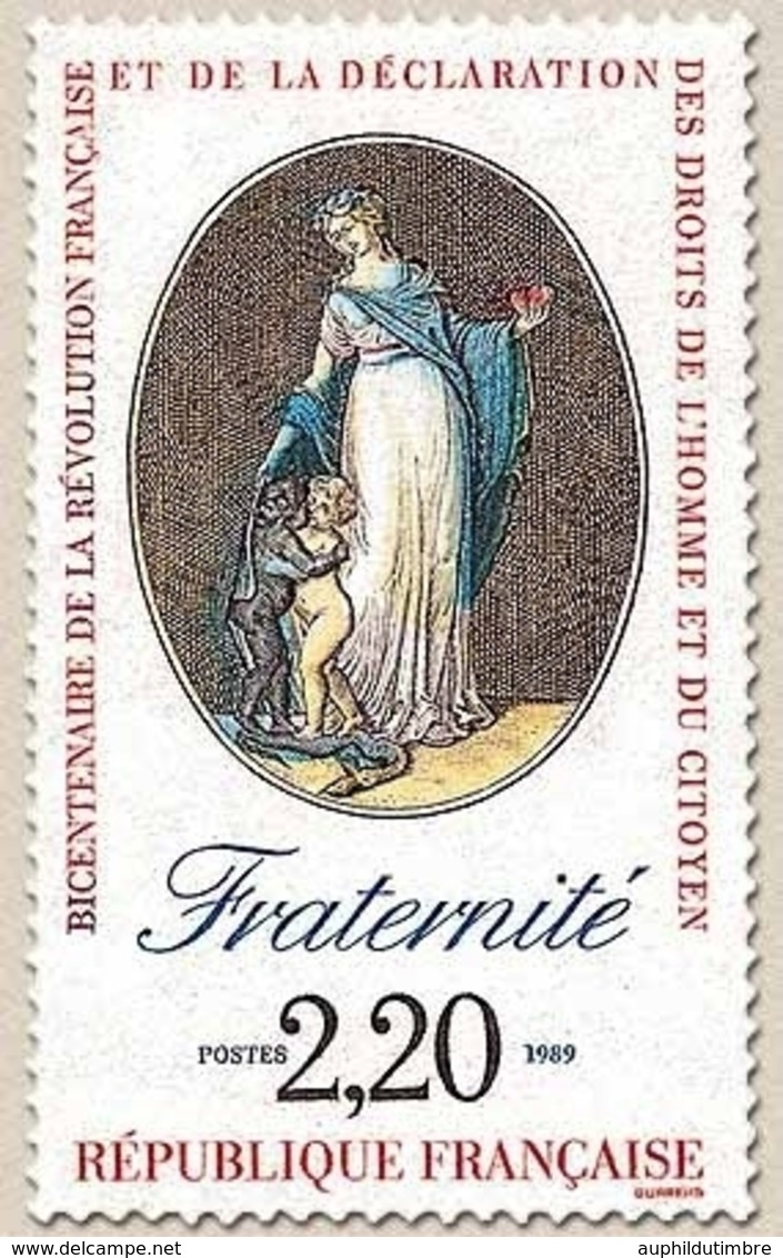 Bicentenaire De La Révolution Et De La Déclaration Des Droits De L'Homme Et Du Citoyen. La Fraternité  2f.20 Y2575 - Ungebraucht