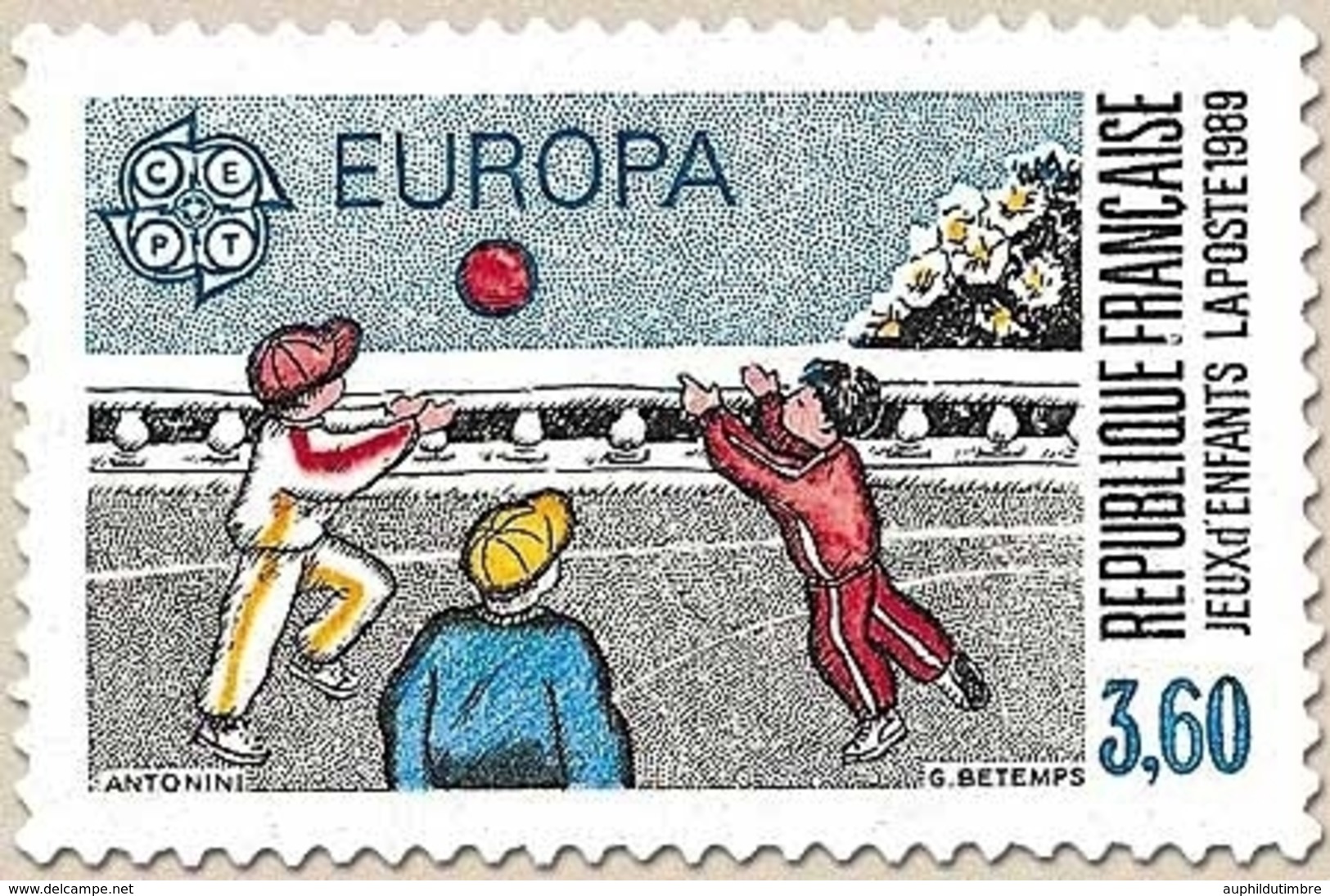 Europa. Jeux D'enfants. Jeu De Balle  3f.60 Multicolore Y2585 - Ongebruikt