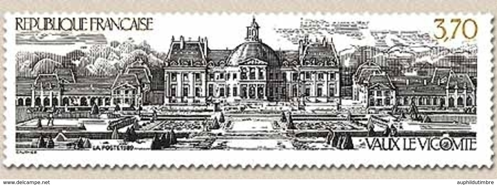 Série Touristique. Château De Vaux-le-Vicomte  3f.70 Olive Et Noir Y2587 - Nuevos