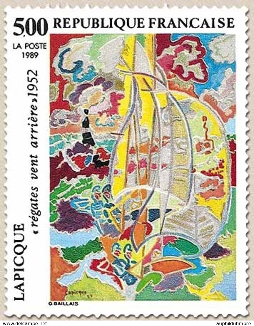 Série Artistique. Régates Vent Arrière, De Lapicque. 5f. Multicolore Y2606 - Unused Stamps