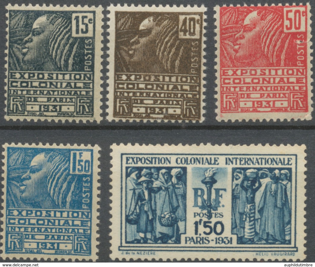 Exposition Coloniale Internationale De Paris (1931) N°270 à 274 Neuf Luxe ** Y274S - Neufs
