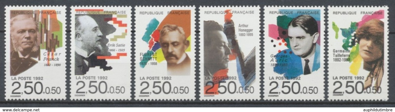 Série Personnages Célèbres. Musiciens. 6 Valeurs Y2752S - Unused Stamps