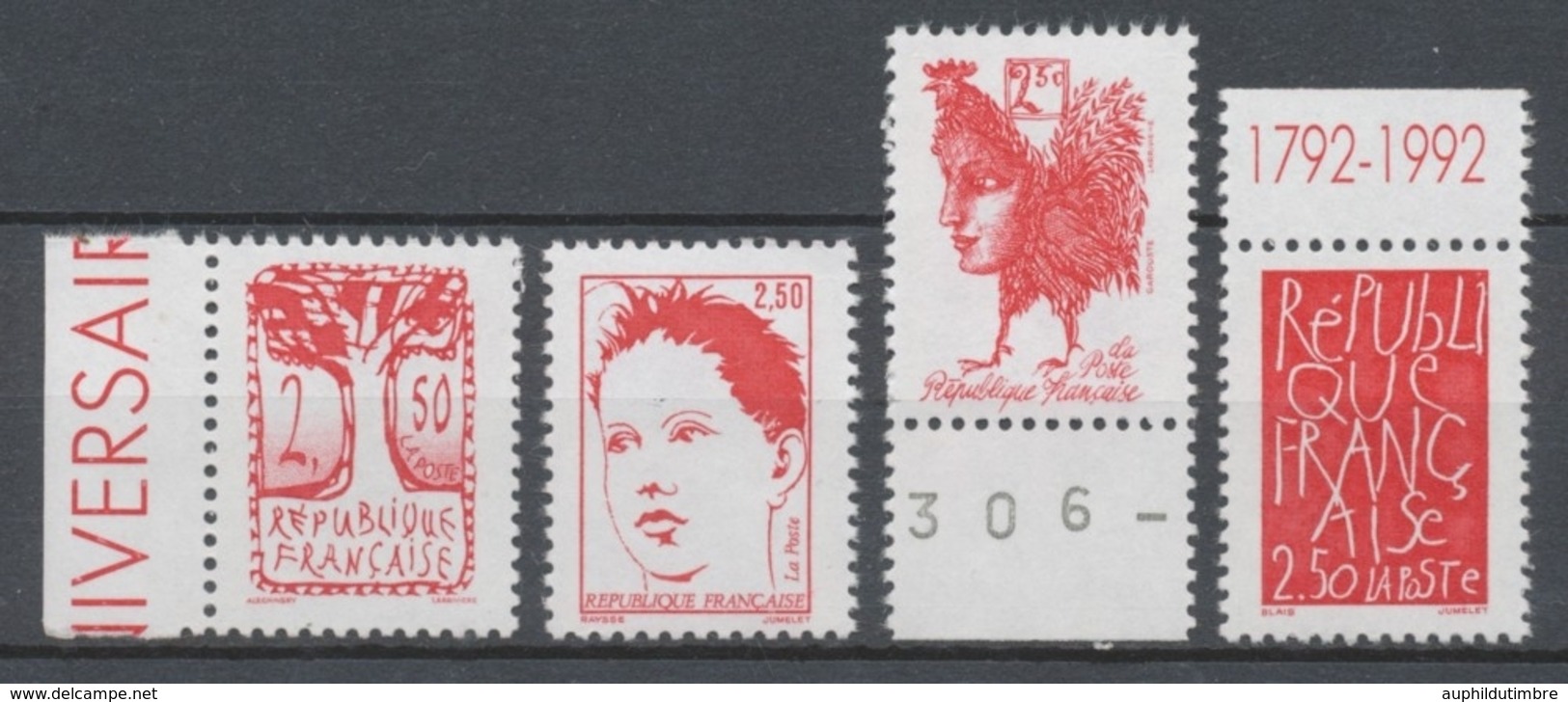 Série Bicentenaire De La Proclamation De La République. Œuvres D'artistes Contemporains. 4 Valeurs Y2775S - Unused Stamps