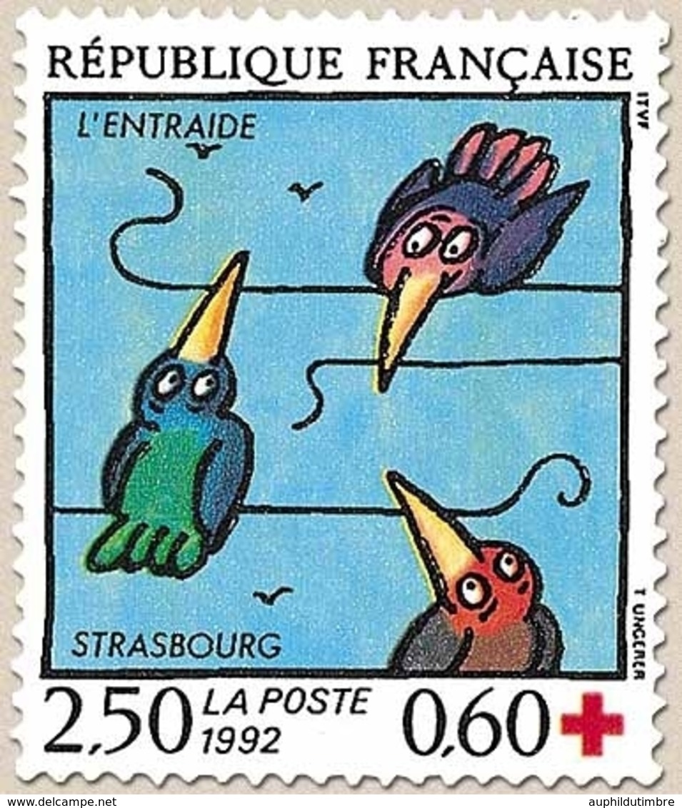 Au Profit De La Croix-Rouge. L'Entraide, Strasbourg. Illustration De L'entraide 2f.50 + 60c. Multicolore Y2783 - Unused Stamps