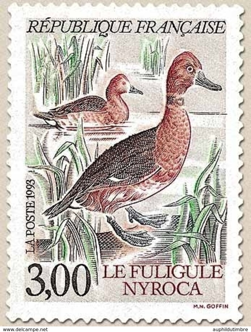 Série Nature De France. Espèces Protégées De Canards. Fuligule Nyroca  3f. Multicolore Y2786 - Unused Stamps