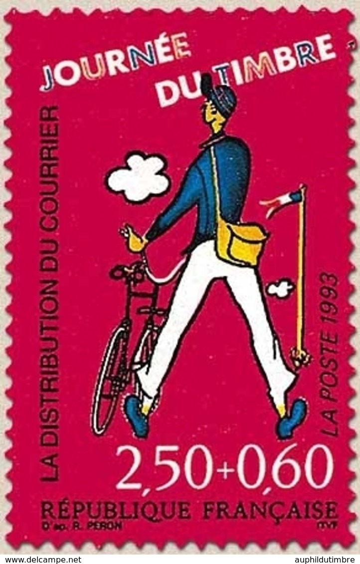 Journée Du Timbre. Les Métiers De La Poste. La Distribution Du Courrier. 2f.50 + 60c. Y2792 - Unused Stamps