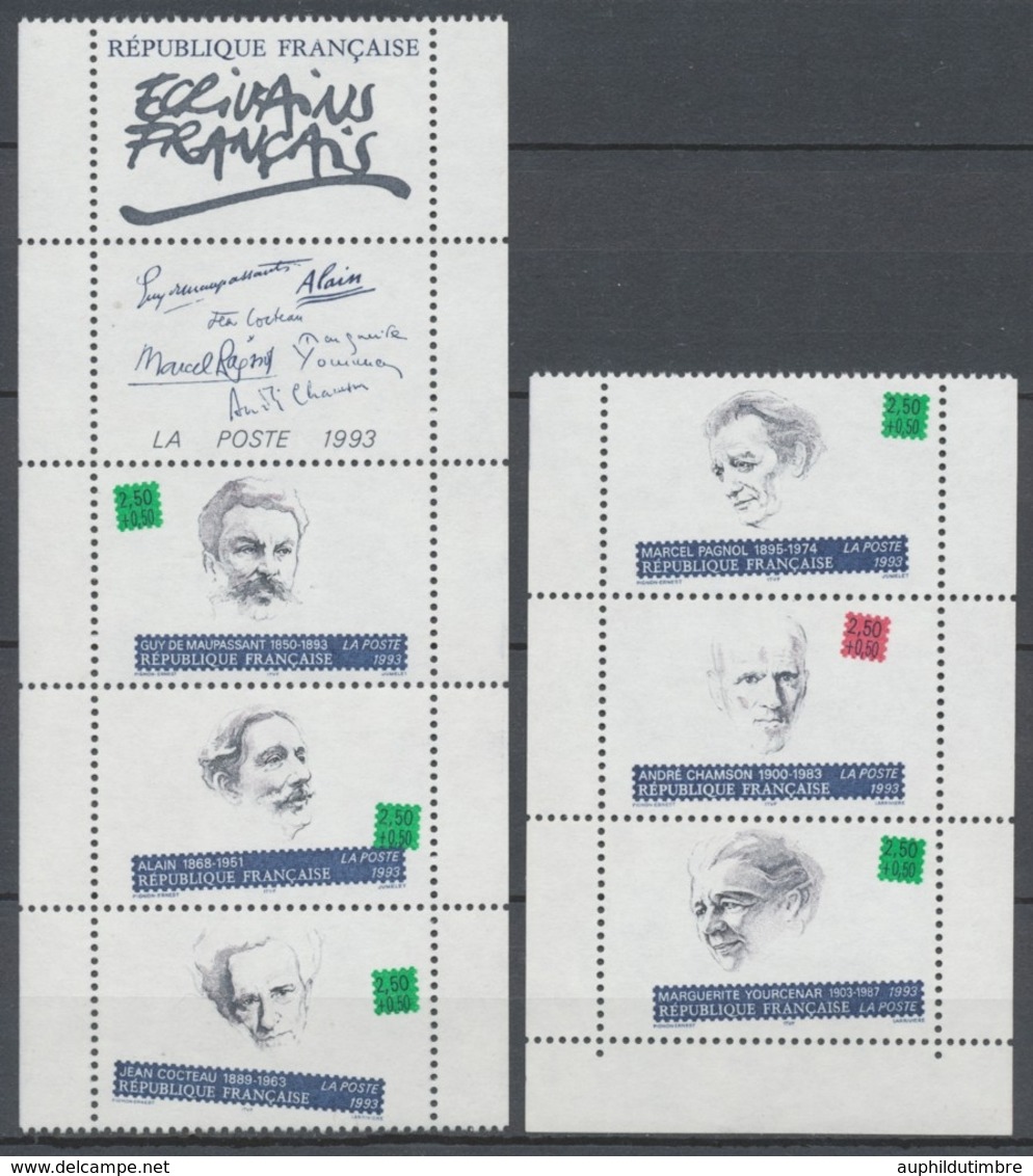 Série Personnages Célèbres. Ecrivains Français. 6 Valeurs Y2804S - Unused Stamps