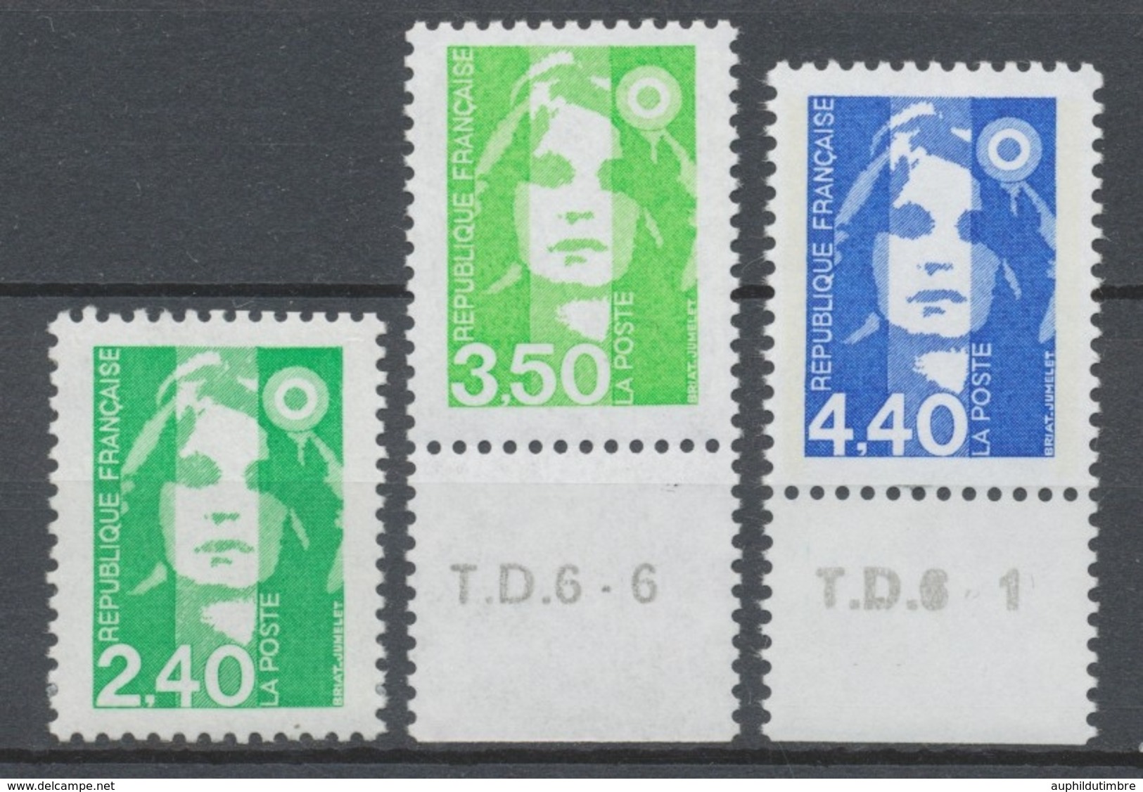Série Type Marianne Du Bicentenaire. 3 Valeurs Y2822S - Unused Stamps