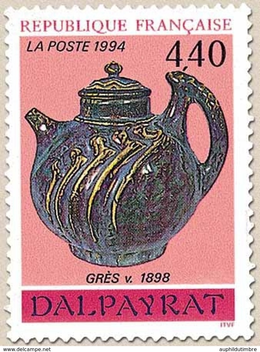 Série Arts Décoratifs. Théière En Céramique De Dalpayrat (vers 1898).  4f.40 Multicolore Y2857 - Unused Stamps