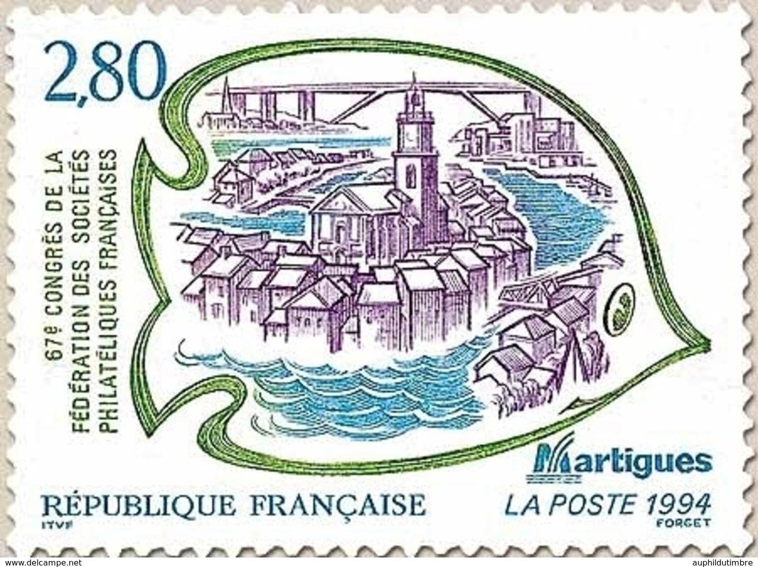 67e Congrès De La Fédération Des Sociétés Philatéliques Françaises, à Martigues. Poisson 2f.80 Y2885 - Unused Stamps