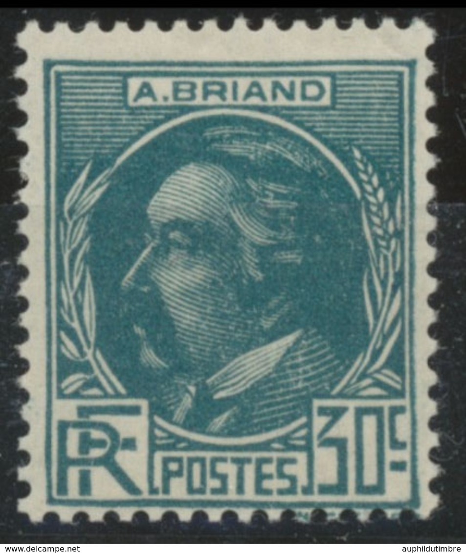 Célébrités. Aristide Briand (1862-1932) 30c. Bleu-vert Neuf Luxe ** Y291 - Neufs