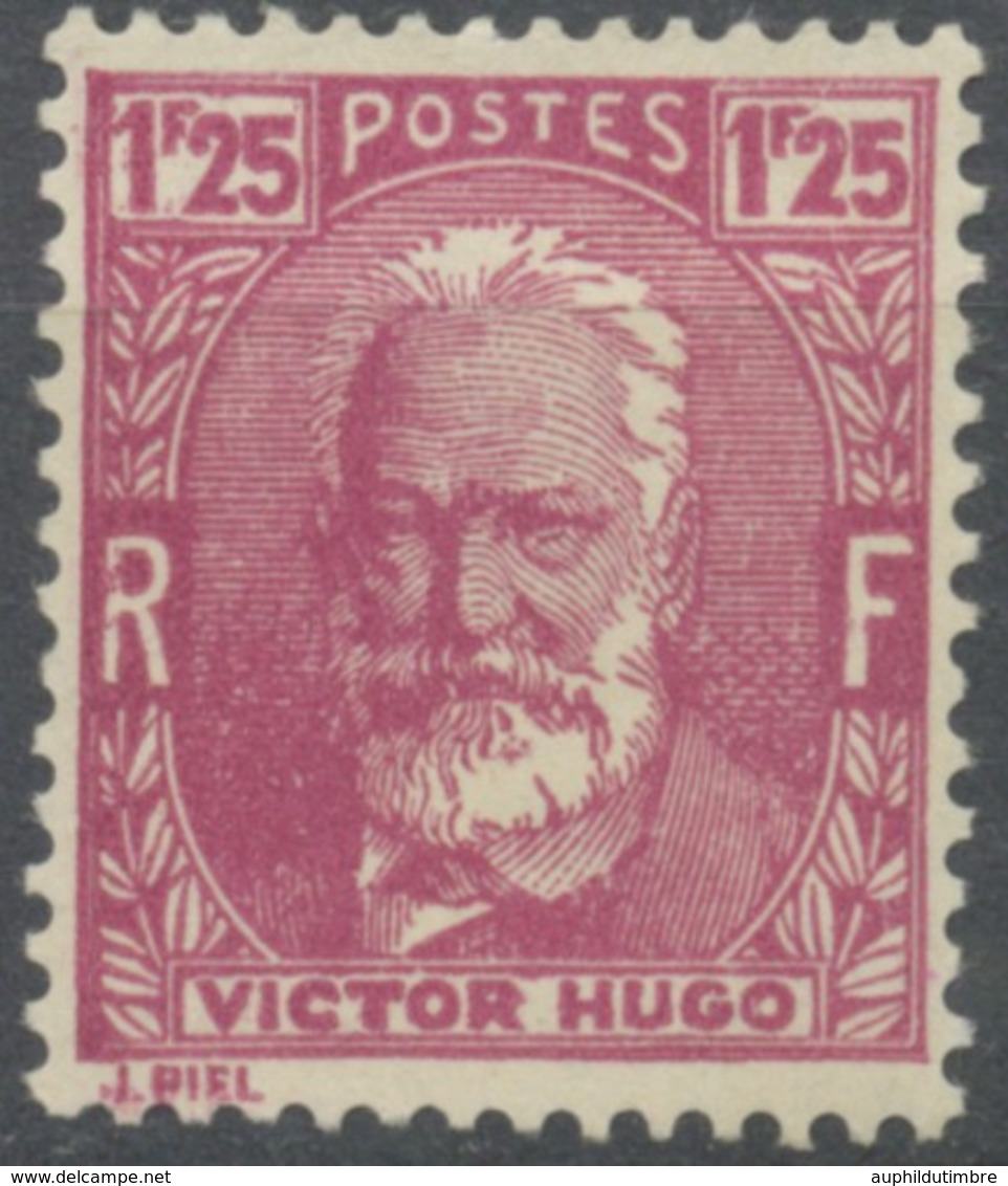 Célébrités. Victor Hugo (1802-1885) 1f.25 Lilas-rose Neuf Luxe ** Y293 - Neufs