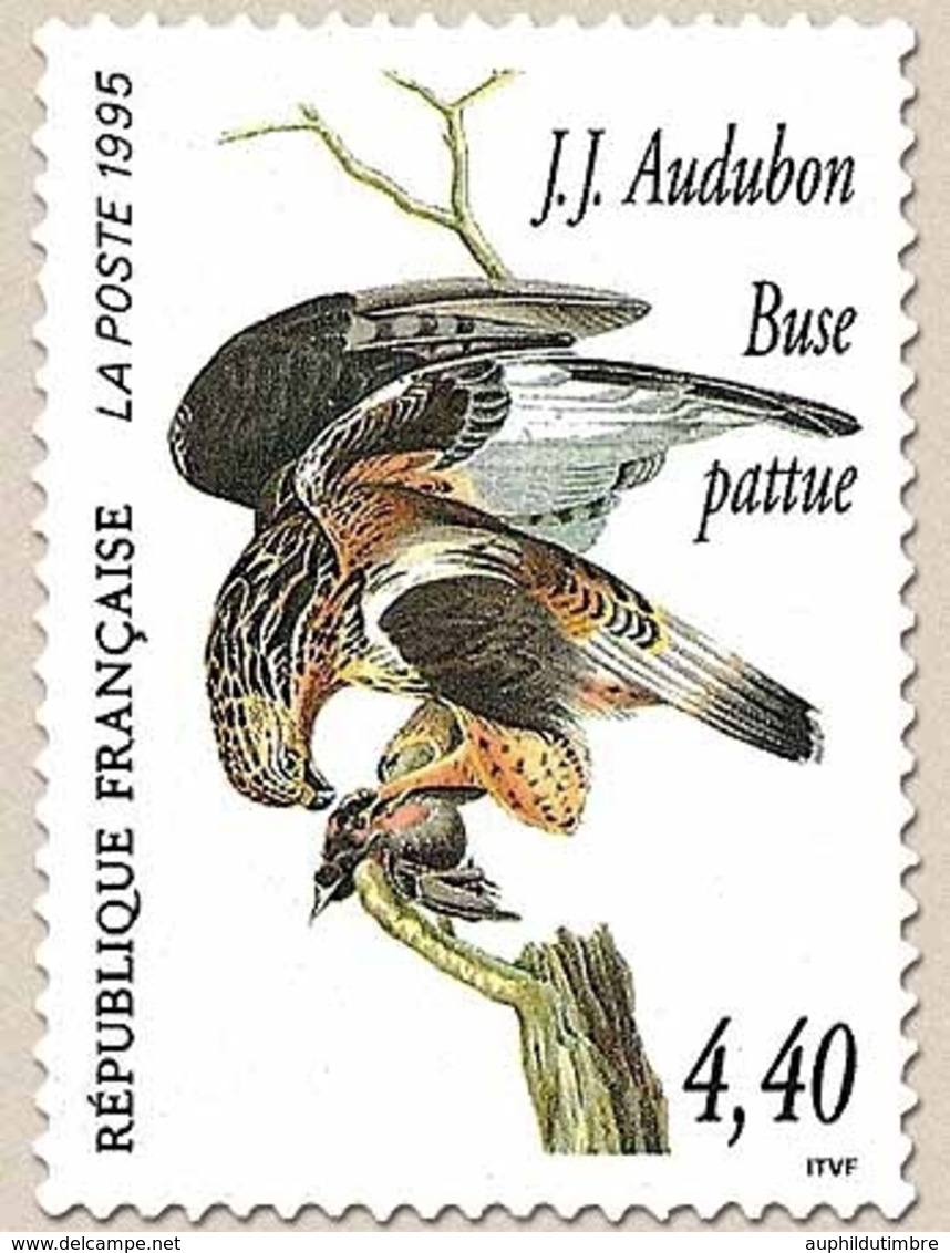 Série Arts Décoratifs. Les Oiseaux De J.-J. Audubon. Buse Pattue  4f.40 Multicolore Y2932 - Ongebruikt