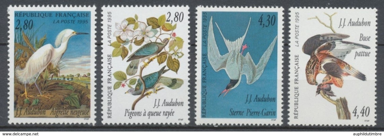 Série Arts Décoratifs. Les Oiseaux De J.-J. Audubon. 4 Valeurs Y2932S - Ongebruikt