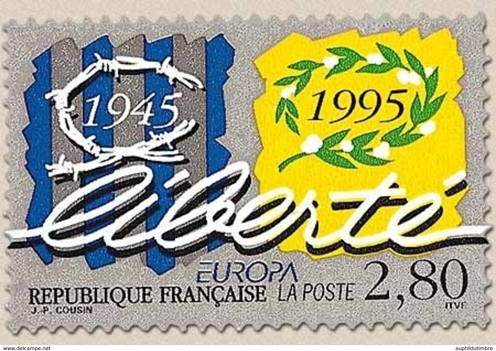 Europa. Paix Et Liberté. 2f.80 Multicolore Sur Gris Y2941 - Unused Stamps