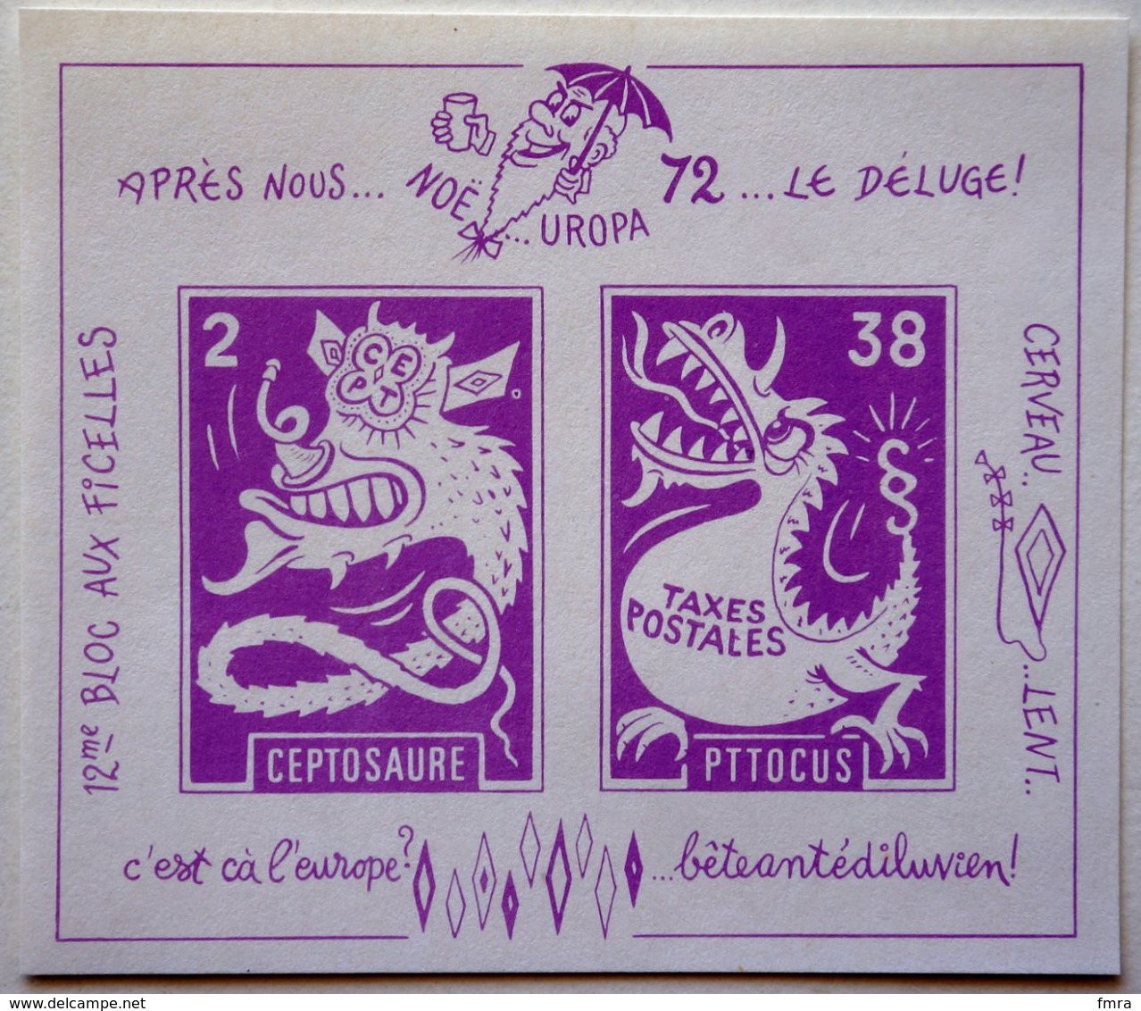 Lot De 11 Blocs Aux Ficelles EUROPA De PEN  (1967 à 1976) Humour  *** 12 Scans/D11 - Foglietti Commemorativi