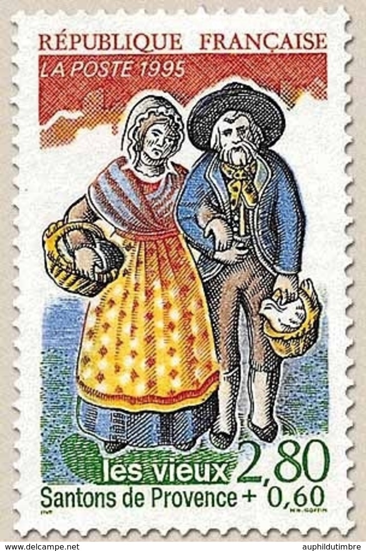 Personnages Célèbres. Les Santons De Provence. Les Vieux.  2f.80 + 60c. Multicolore Y2981 - Unused Stamps