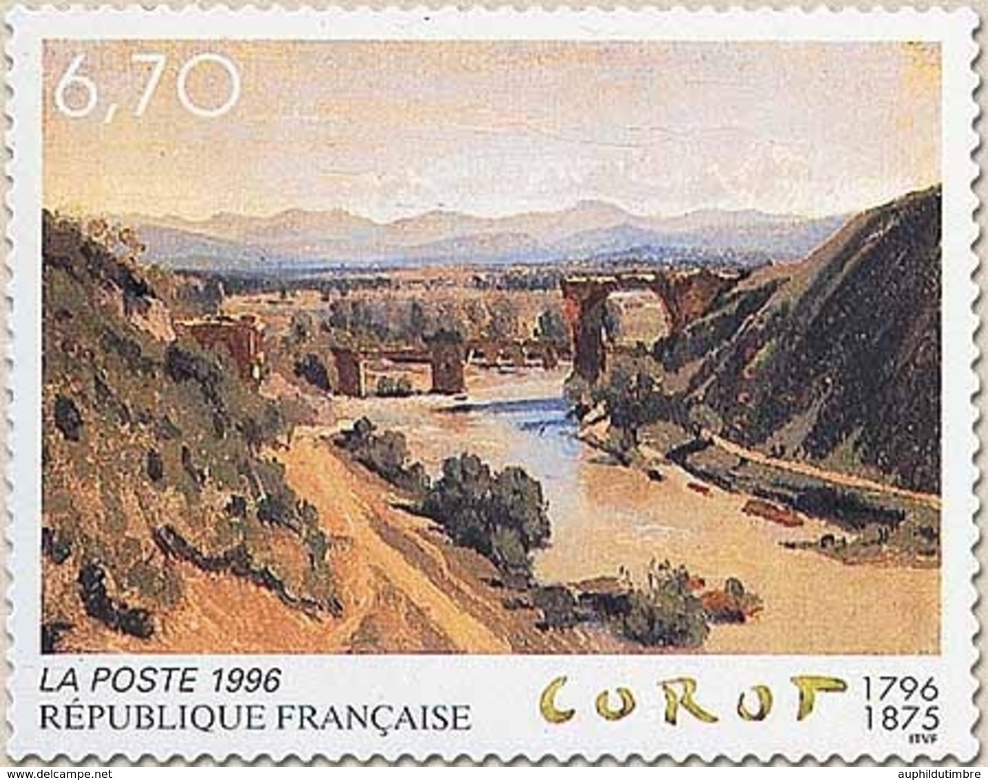 Série Artistique. Bicentenaire De La Naissance De Jean-Baptiste Corot (1796-1875). Le Pont De Narni. 6f.70 Y2989 - Nuovi