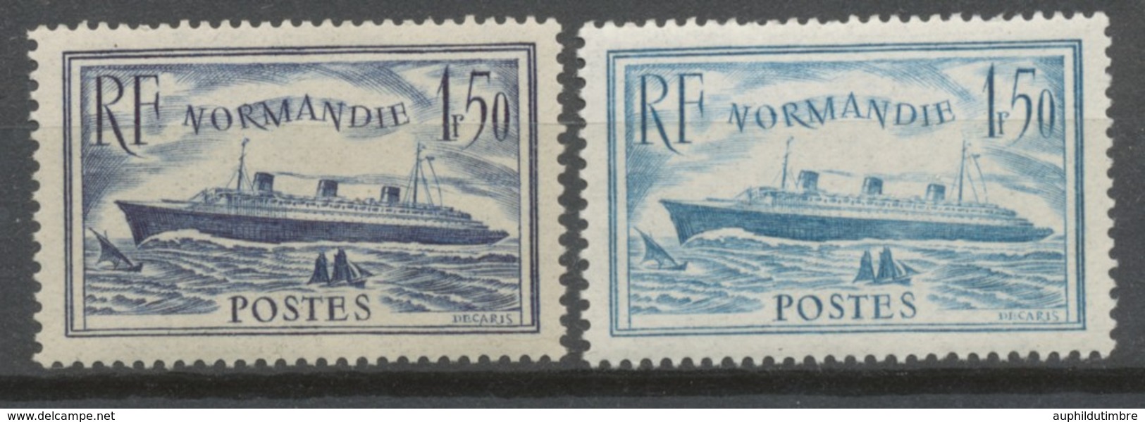 Série Paquebot "Normandie" 2 Valeurs Neuf Luxe ** Y300S - Unused Stamps