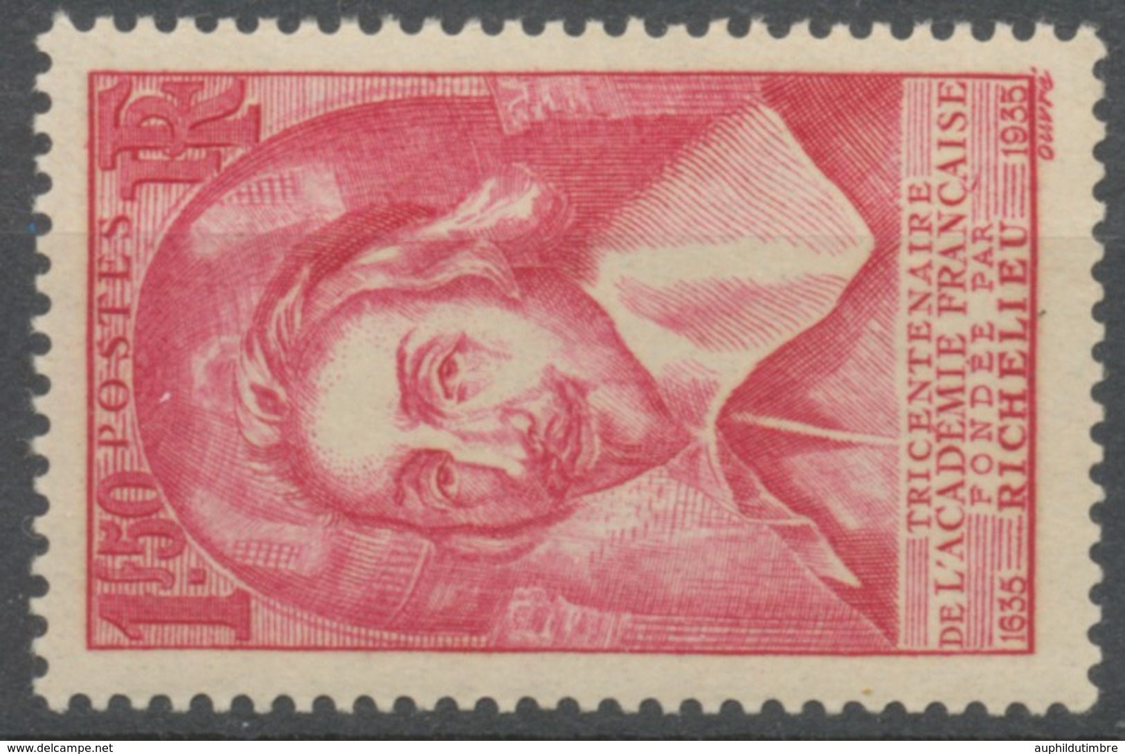 Tricentenaire De L'Académie Française. Armand-Jean Du Plessis, Cardinal De Richelieu 1f.50 Rose Neuf Luxe ** Y305 - Unused Stamps