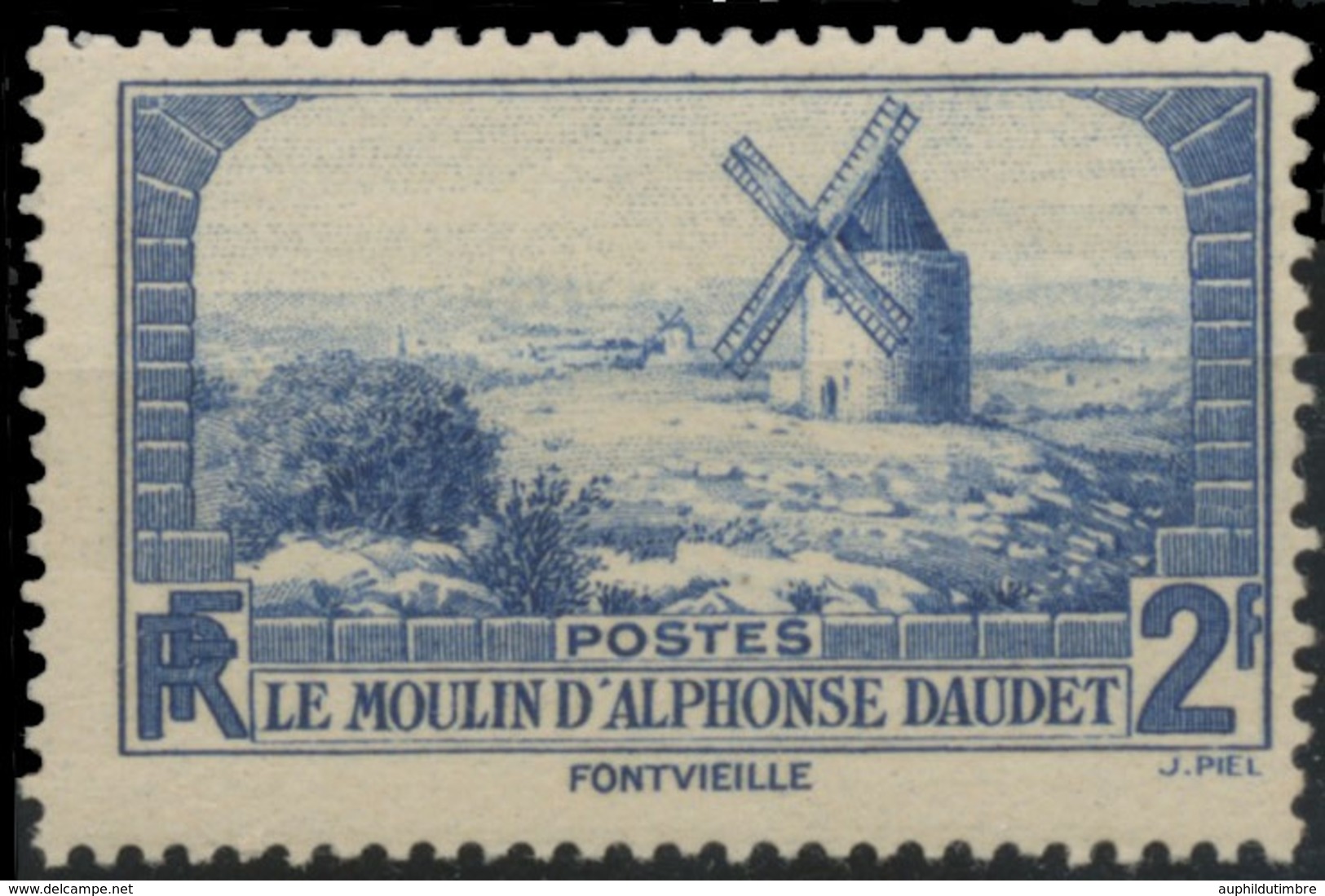 Le Moulin D'Alphonse Daudet. 2f. Outremer Neuf Luxe ** Y311 - Unused Stamps