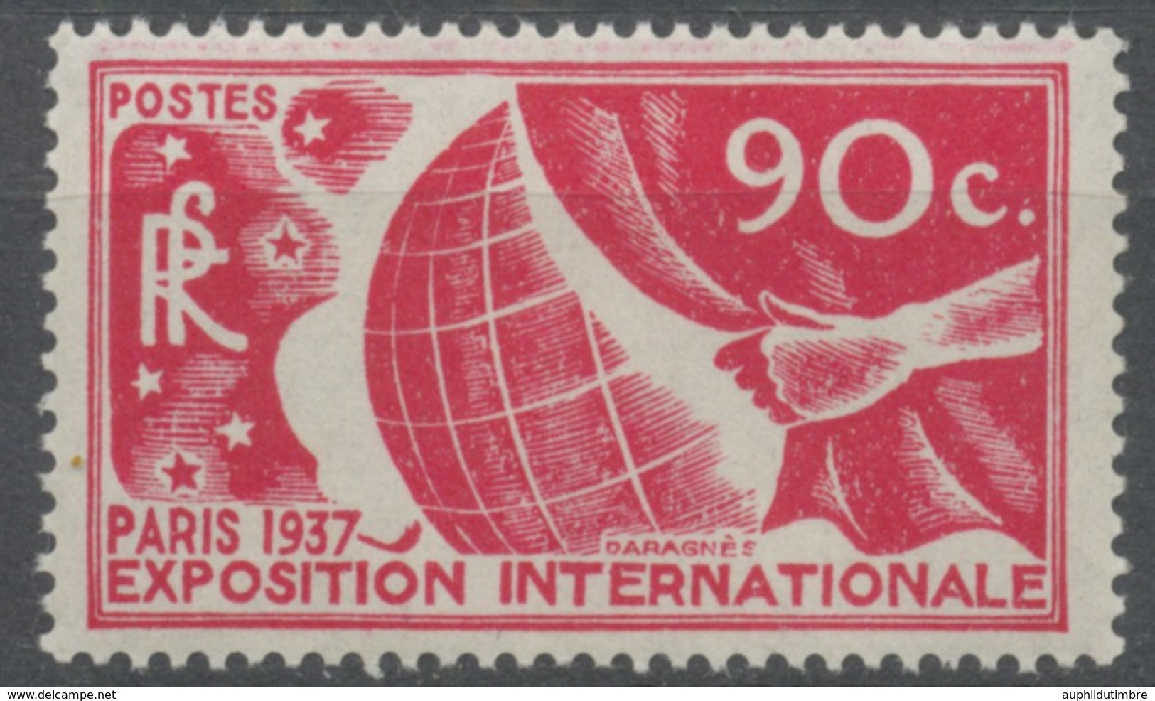 Propagande Pour L'Exposition Internationale De Paris, 1937. 90c. Rose Carminé Neuf Luxe ** Y326 - Unused Stamps