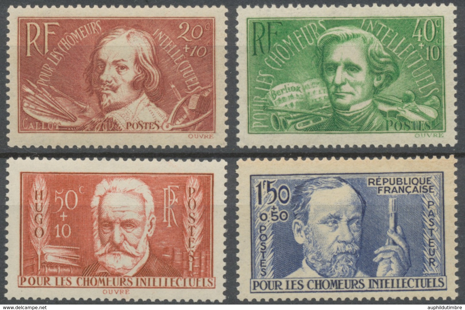 Au Profit Des Chômeurs Intellectuels. N°330 à 333 Neuf Luxe ** Y333S - Unused Stamps