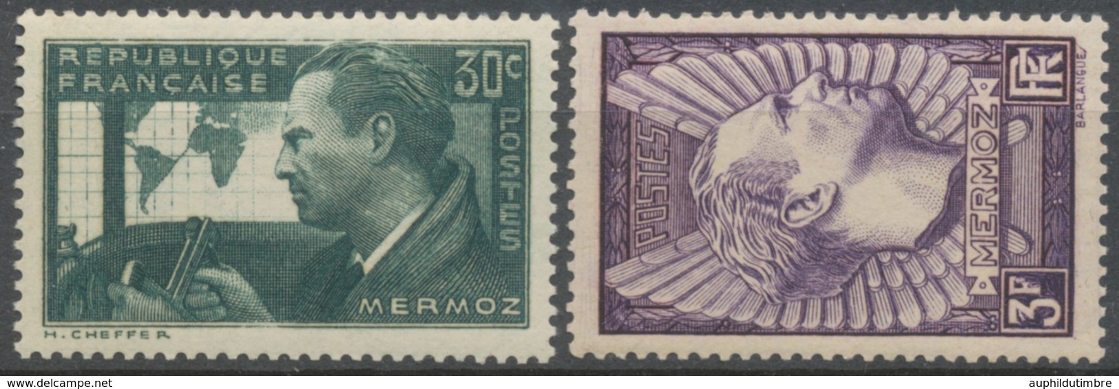 En Souvenir De L'aviateur Jean Mermoz (1901-1936) Et De Ses Compagnons De L'hydravion Neuf Luxe ** Y338S - Unused Stamps