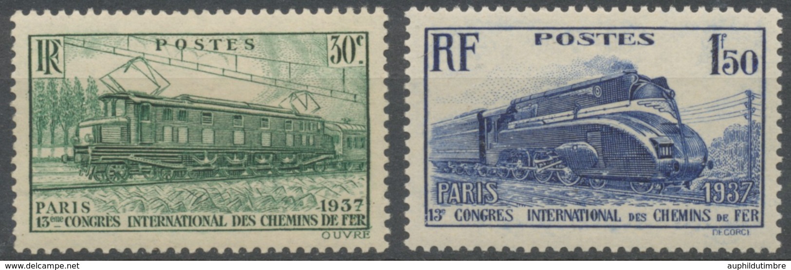 13e Congrès International Des Chemins De Fer, à Paris. Neuf Luxe ** Y340S - Unused Stamps