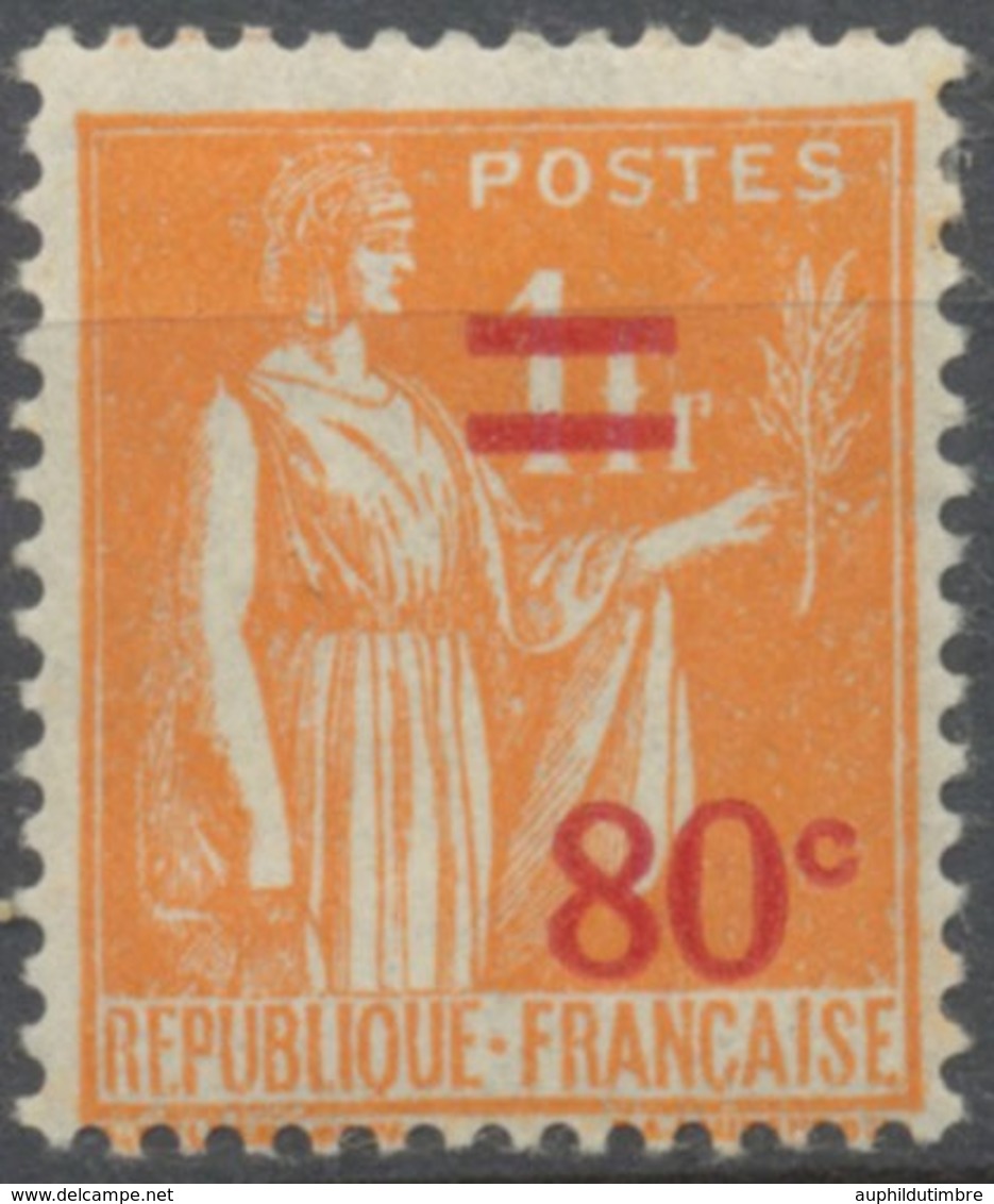 Type De 1932-33 (n° 286) Avec Surcharge Rouge. Type II. 80c. Sur 1f. Orange ( R) (286) Neuf Luxe ** Y359 - Unused Stamps