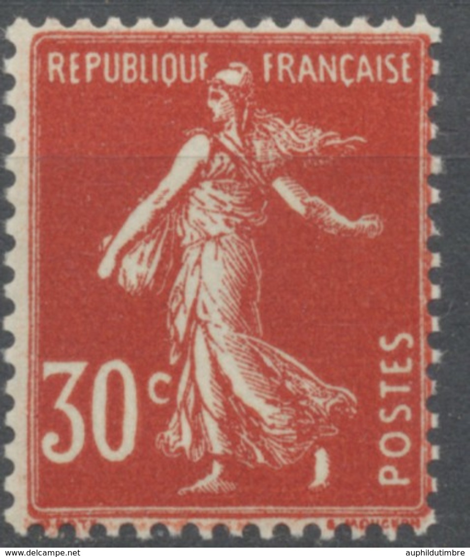 Type Semeuse Fond Plein, Inscriptions Grasses, Type IIA. 30c. Rouge Sombre Neuf Luxe ** Y360 - Unused Stamps