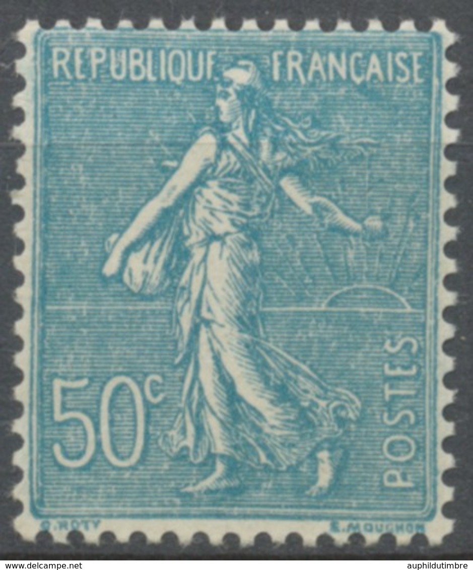 Type Semeuse Lignée. 50c. Turquoise Neuf Luxe ** Y362 - Unused Stamps