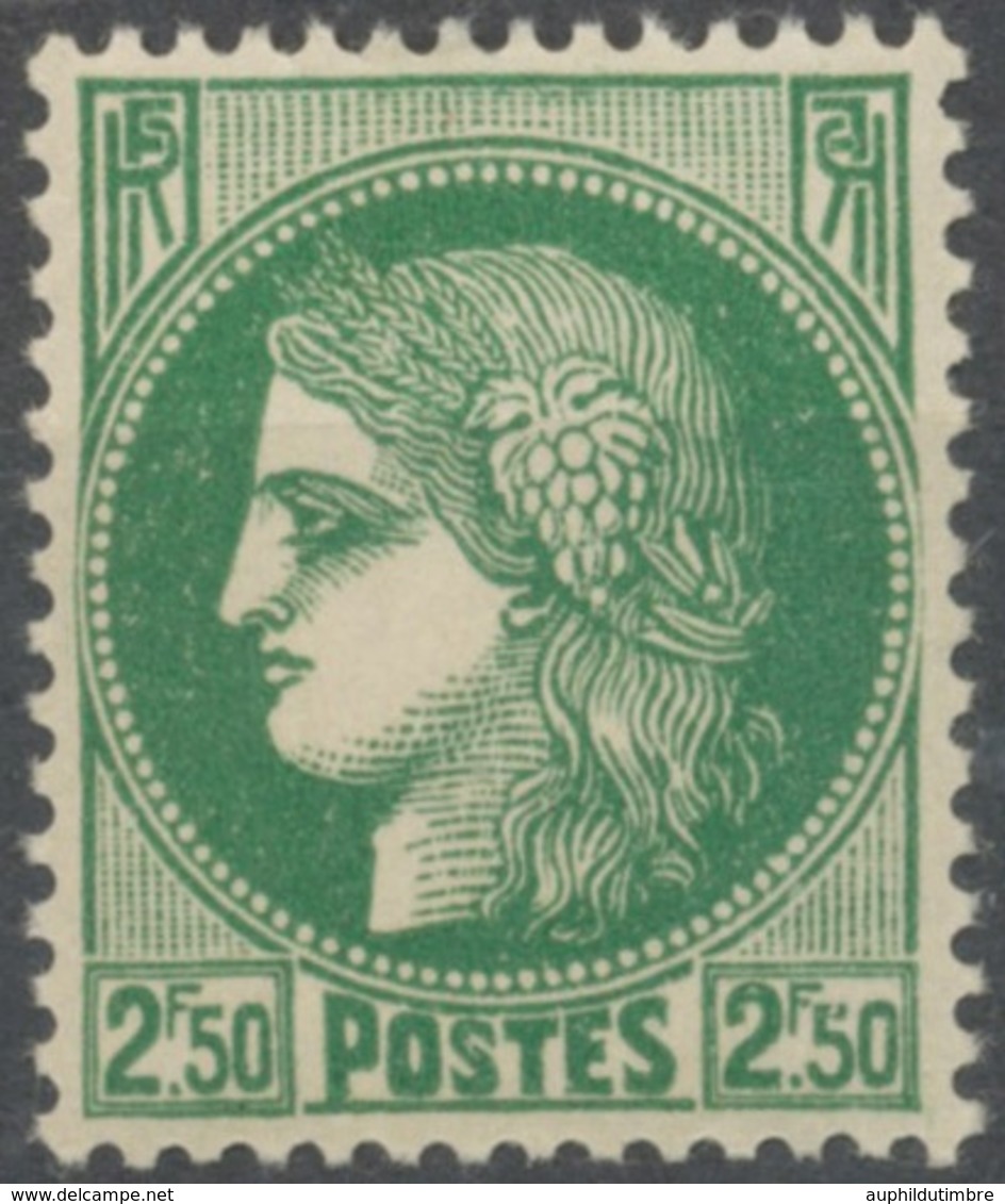 Type Cérès. 2f.50 Vert Neuf Luxe ** Y375 - Unused Stamps