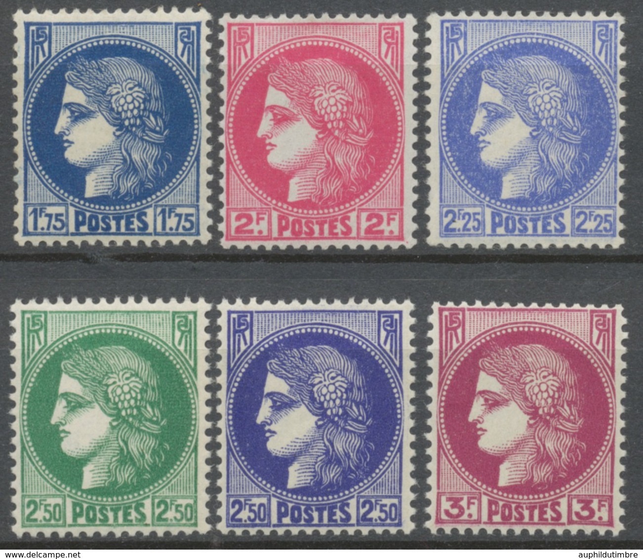 Type Cérès. N°372 à 376 Neuf Luxe ** Y376S - Unused Stamps