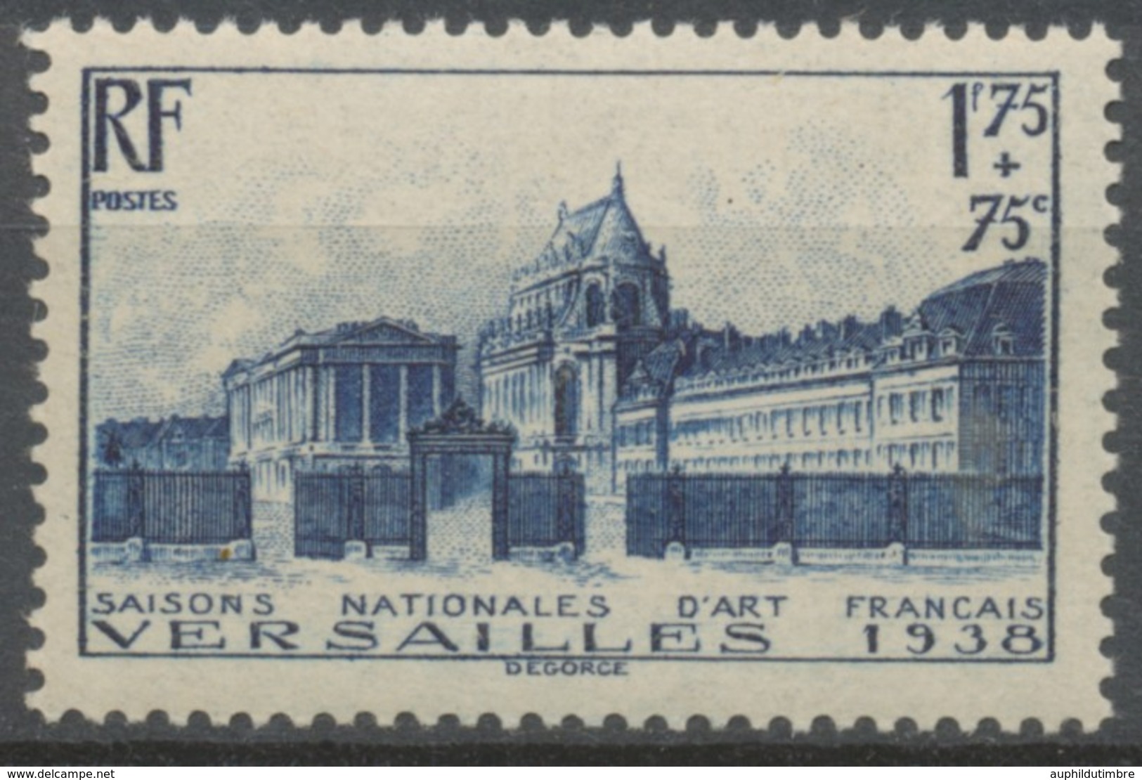 Au Profit Des "Saisons Nationales D'Art Français". Château De Versailles. 1f.75 + 75c. Bleu Neuf Luxe ** Y379 - Neufs
