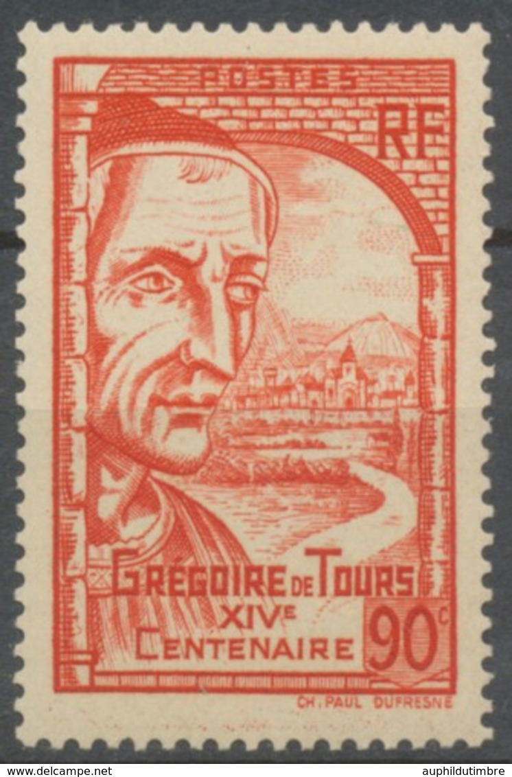 14e Centenaire De La Naissance De Grégoire De Tours. Vue De Clermont-Ferrand. 90c. Rouge Neuf Luxe ** Y442 - Unused Stamps